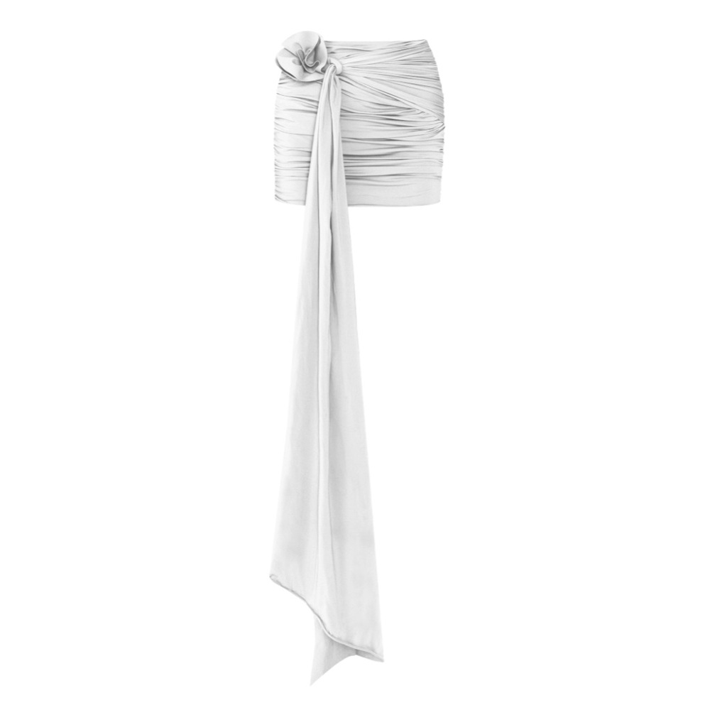 Maygel Coronel Magdalena Skirt White
